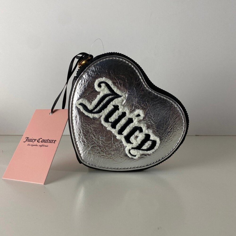 Juicy Couture Metallic Silver Shear Genius Heart Wrislet